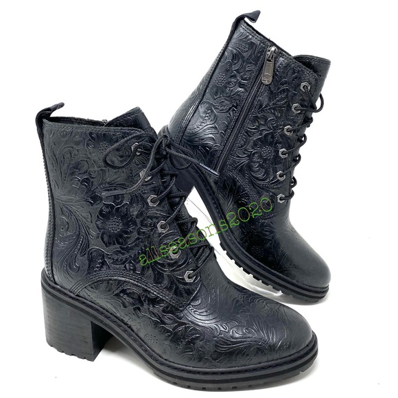 Timberland Sienna High Side ZIP Boot Emboss BlackW